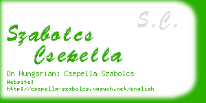 szabolcs csepella business card